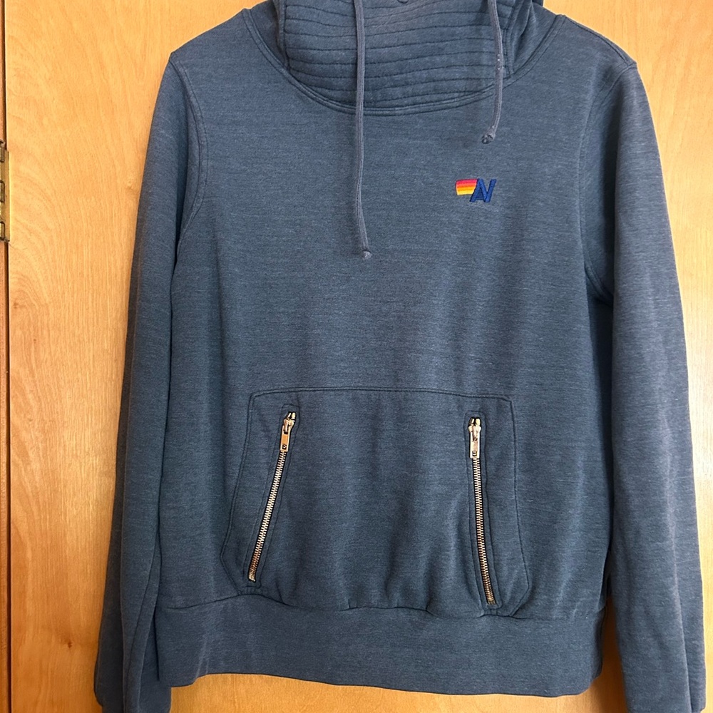 Aviator Nation Ninja Hoodie Charcoal Grey size medium